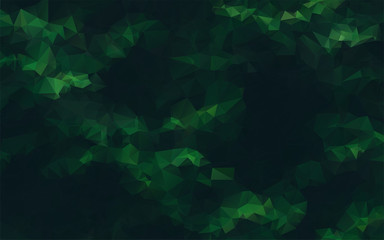 abstract geometric dark green background