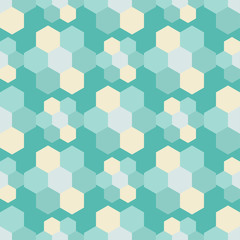 Fototapeta na wymiar Seamless background with abstract geometric pattern. Hexagon pattern. Textile rapport.
