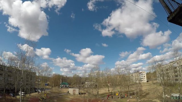 Good spring weather in Begunitsy timelapse