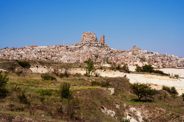 Uchhisar Cave City. Cappadocia
