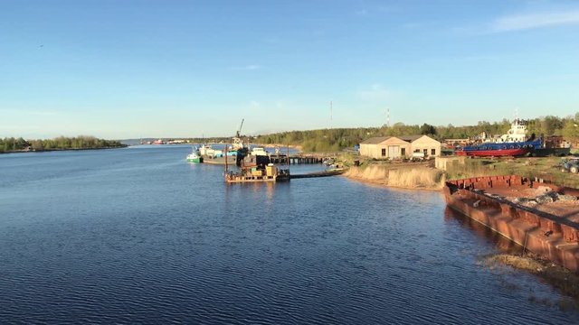 Luga River, Kingisepp district, Leningrad region, Russia