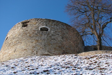the ruined Ukrainian fortress in the village of Terebovlya in Podillya