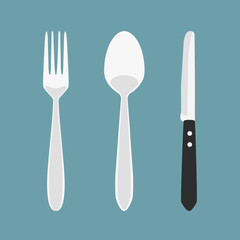 Dinner time. Cutlery.