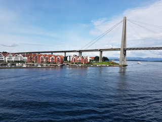 Stavanger bridge sea view