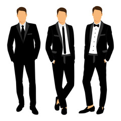 Wedding men's suit and tuxedo.