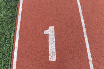 Numer one running track athletics sport