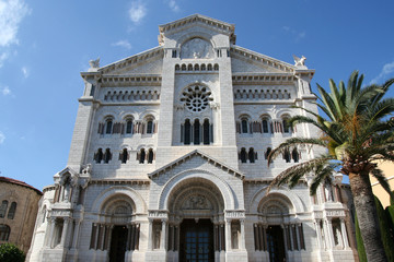 Fototapeta na wymiar Monaco Notre Dame Immaculée Cathedrale