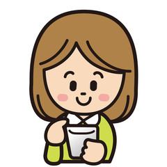 スマートフォンを笑顔で操作する女性