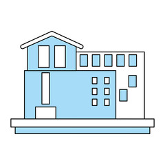 factory building icon image vector illustration design 