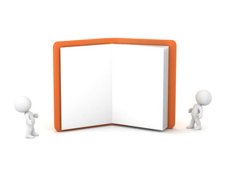 3D Characters and Large Open Notebook