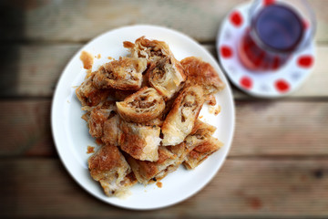 borek and tea