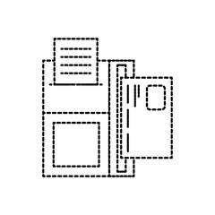 dataphone credit card transaction payment icon vector illustration