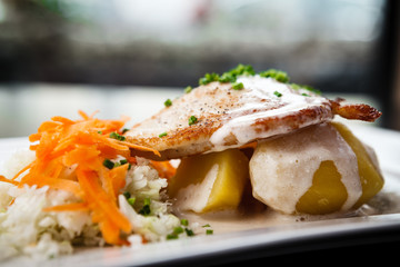 Chicken Stuffed with cream cheese