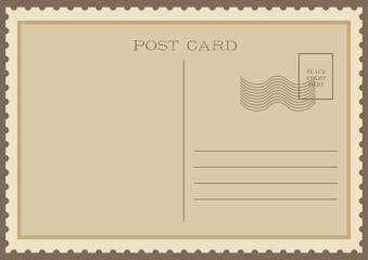 vintage old postcard design vector illustration
