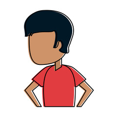 man avatar with tan skin  icon image vector illustration design 