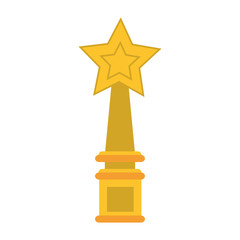 star trophy prize icon image vector illustration design 