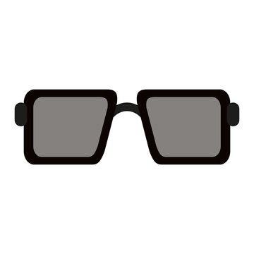 sunglasses square frame icon image vector illustration design 