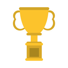 trophy cup  prize icon image vector illustration design 