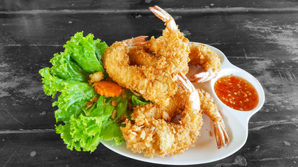 batter-fried prawns, seafood samui