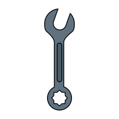 wrench tool icon image vector illustration design 