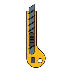 blade cutter tool icon image vector illustration design 