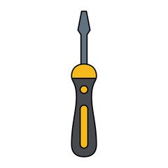 screwdriver tool icon image vector illustration design 