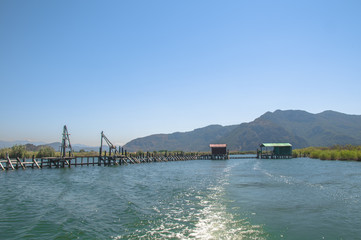 Naklejka premium Kaunos antique city at Dalyan Turkey