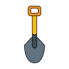 shovel tool icon image vector illustration design 