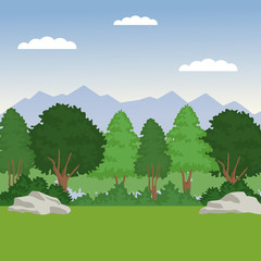 Obraz premium Forest animals cartoon over white background vector illustration graphic design