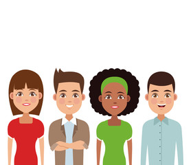 Friendship cartoon design over white background vector illustration graphic design