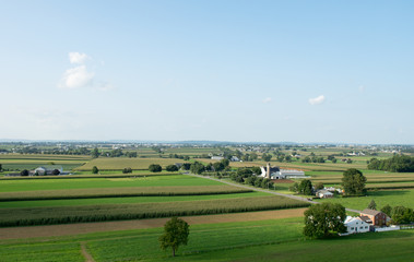 Naklejka premium Aerial View of Farmland