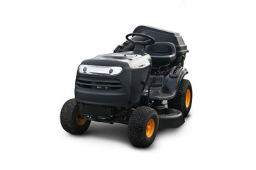 New street cleaner machine isolated on white background with clipping path
