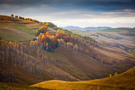 autumn landscape in Apuseni mountains, Transylvania, Romania