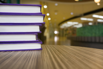 Books in the Library.