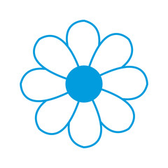 Beautiful decorative flower icon vector illustration graphic design