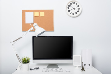 Modern home office computer monitor