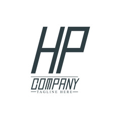 Initial Letter HP Design Logo Template