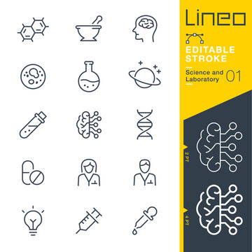 Lineo Editable Stroke - Science and Laboratory line icons
Vector Icons - Adjust stroke weight - Expand to any size - Change to any colour