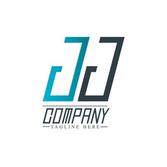 Initial Letter JJ Design Logo Template