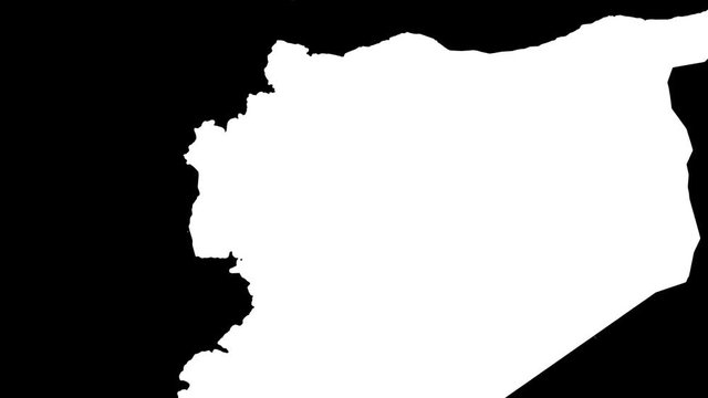 Idlib - Syria, region extruded. Satellite