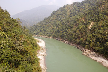 Fototapeta na wymiar Teesta River, West Bengal, india