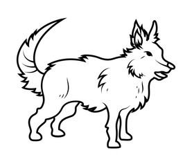 Dog Drawing Vector