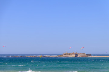 Forte de Insua em Caminha, boca do rio Minho Portugal