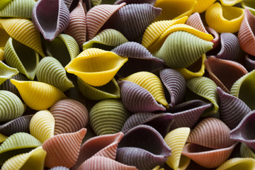 Colorful pasta