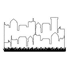 cityscape silhouette isolated icon vector illustration design