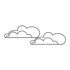 cloud sky isolated icon vector illustration design