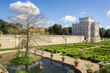 Secret garden inside Villa Doria Pamhili in Rome, Italy
