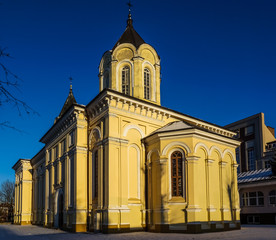 Fototapeta premium Rector's Church of the Assumption of the Blessed Virgin Mary in Lomza, Podlasie, Poland