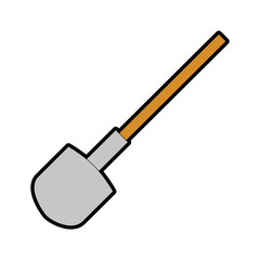 shovel construction isolated icon vector illustration design