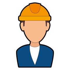 elegant engineer avatar character vector illustration design